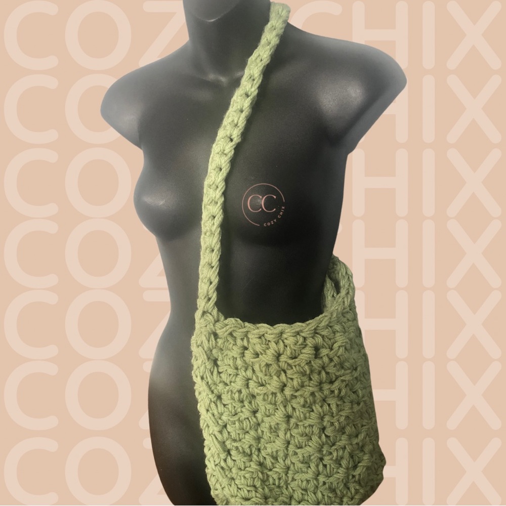 “Just Another Day” Handmade Crochet Shoulder Bag